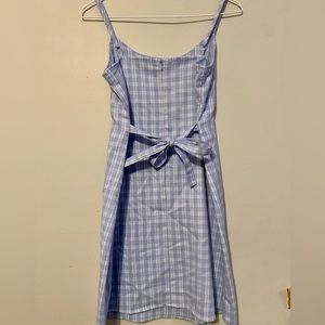 Pacsun, John Galt, pale blue, gingham dress